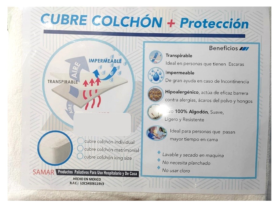 CUBRE COLCHÓN MATRIMONIAL 30002 DE CAJON 30002
