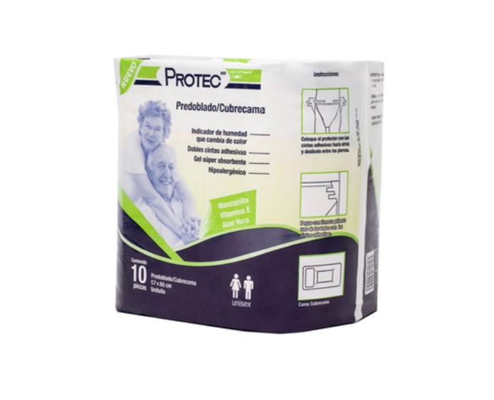 PAÑAL CUBRE CAMA ADULTO 10 PZS.1104200