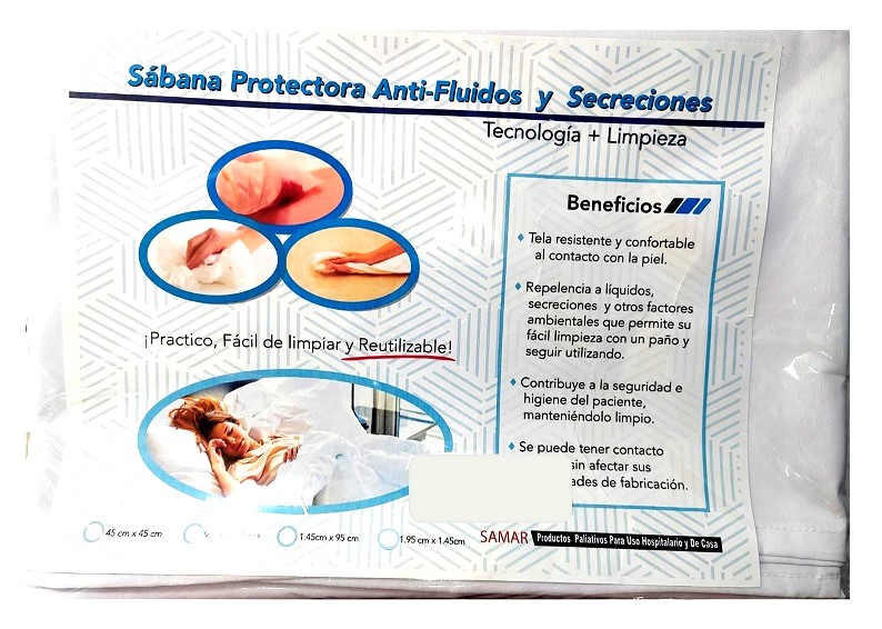 SABANA ANTI-FLUIDOS 1.45 CM. X .95 CM 40002