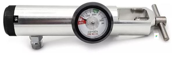 REGULADOR DE OXIGENO DE YUGO R-R870LDY LARGO .12-15 LPM 680 OXIPLUS Z-EM71C5