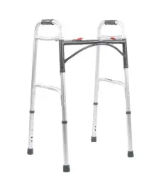 ANDADERA MEDICAL Z-OR267CS PLEGADO EN BOTÓN ROJO DE ALUMINIO 1060SMS
