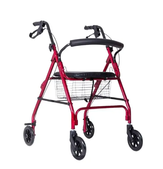 ANDADERA ROLLATOR COMPANION M340-012 VINO CON BOLSA