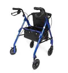 ANDADERA ROLLATOR COMPANION M340-013 AZUL CON BOLSA