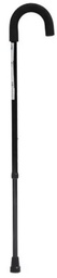 BASTON CURVO R100011 NEGRO DE ALUMINIO