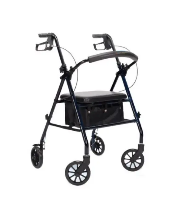 ANDADERA ROLLATOR FLAMA OR23 VER-AZU-ROJ-NEG CON BOLSA DE ACERO