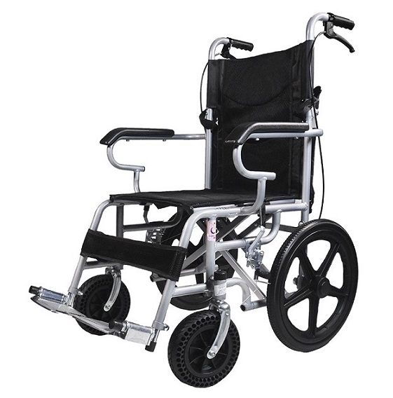 SILLA DE TRASLADO MEDICAL 16" ST16DSFAMS DE ACERO VARIOS COLORES DOBLE CRUCETA
