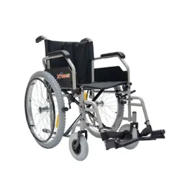 SILLA DE RUEDAS XTREME 18" R218020Br-TN ACERO C BRUMA, NEUMATICA CON DESCANZAPIES