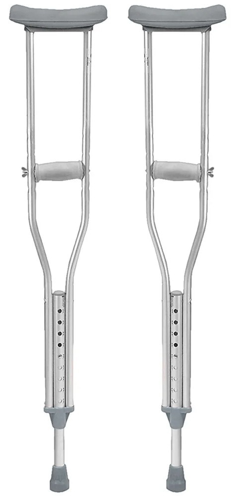 [012496] MULETA DE ALUMINIO MEDICAL MED ALTURA AJUSTABLE 5200