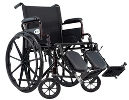 SILLA DE RUEDAS FLAMA 18" SR8631DMS ROJ-AZU-VER-NEG CON ELEVAPIES DE ACERO