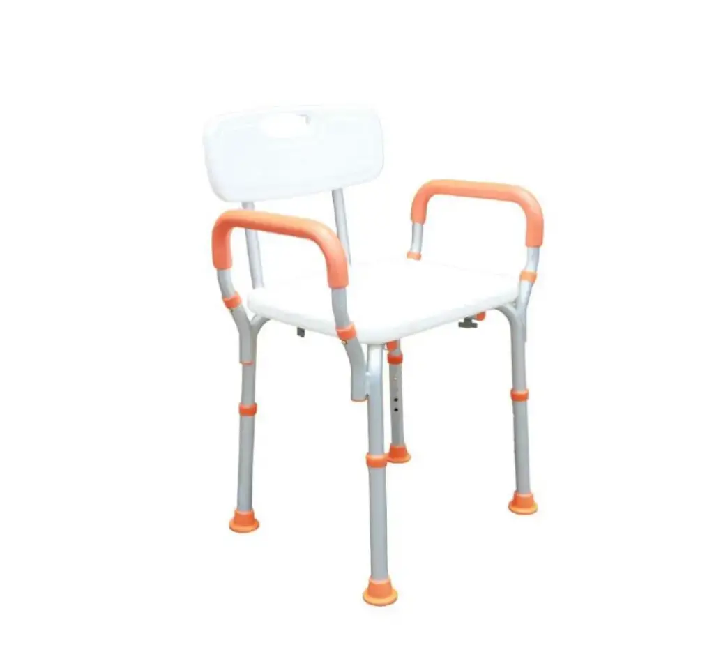SILLA DUCHA COMPANION M350-030 NARANJA CON DESCANSABRAZOS