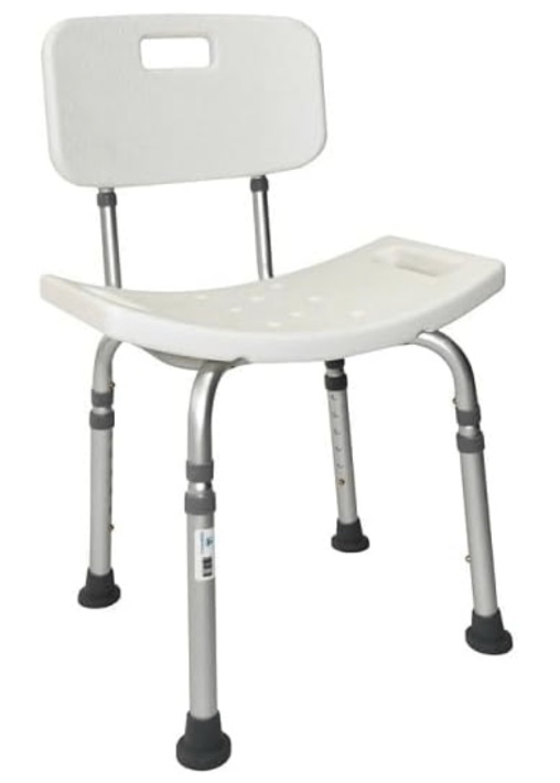 SILLA-BANCO DUCHA MEDICAL SD1051 BLANCA DESARMABLE