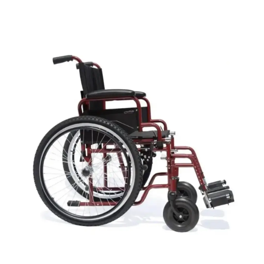 SILLA DE RUEDAS COMPANION M300-141 TT 18" VINO CON DESCANSAPIES