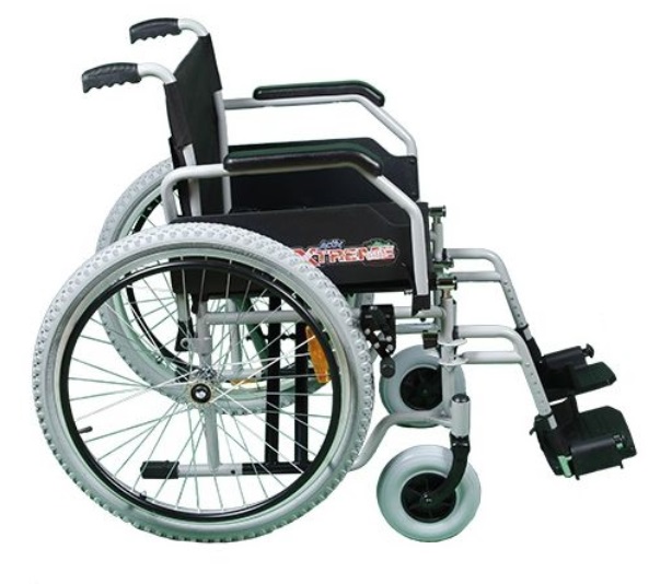SILLA DE RUEDAS XTREME 18" R218020To-TN CON DESCANSAPIES AZUL TORMENTA FLIP UP