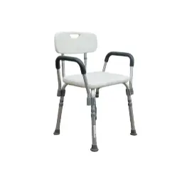 SILLA DUCHA COMPANION M350-033 GRIS CON DESCANSABRAZO DE ALUMINIO