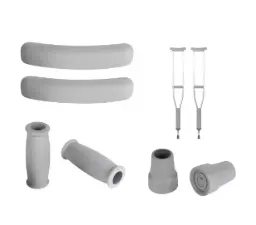 REGATONES KIT AXILERA PUÑO REGATON GRIS PARA MULETAS