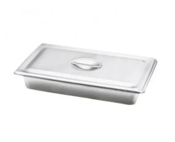 CHAROLA ACERO INOX.MGT-0162 31X19.6X5 CON TAPA