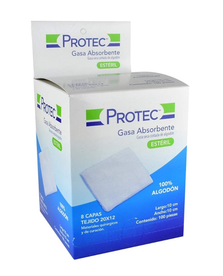 GASA ESTERIL CAJA 10X10 100 PZS. 0180130