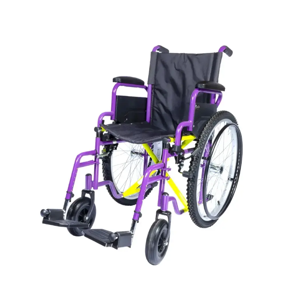 SILLA DE RUEDAS COMPANION M300-143 TT 18" MORADA CON DESCANSAPIES