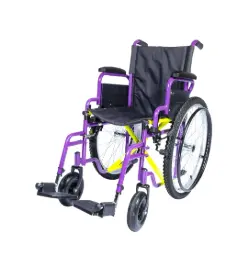 SILLA DE RUEDAS COMPANION M300-143 TT 18" MORADA CON DESCANSAPIES