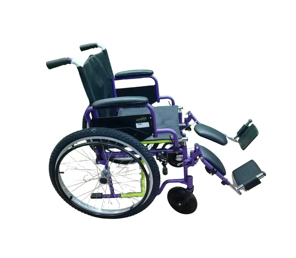 SILLA DE RUEDAS COMPANION M300-153 TT 18" MORADA CON ELEVAPIIES
