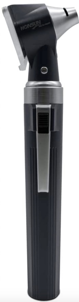 OTOSCOPIO HONSUN ILUMINACIÓN LED 2.5V NEGRO C6V1
