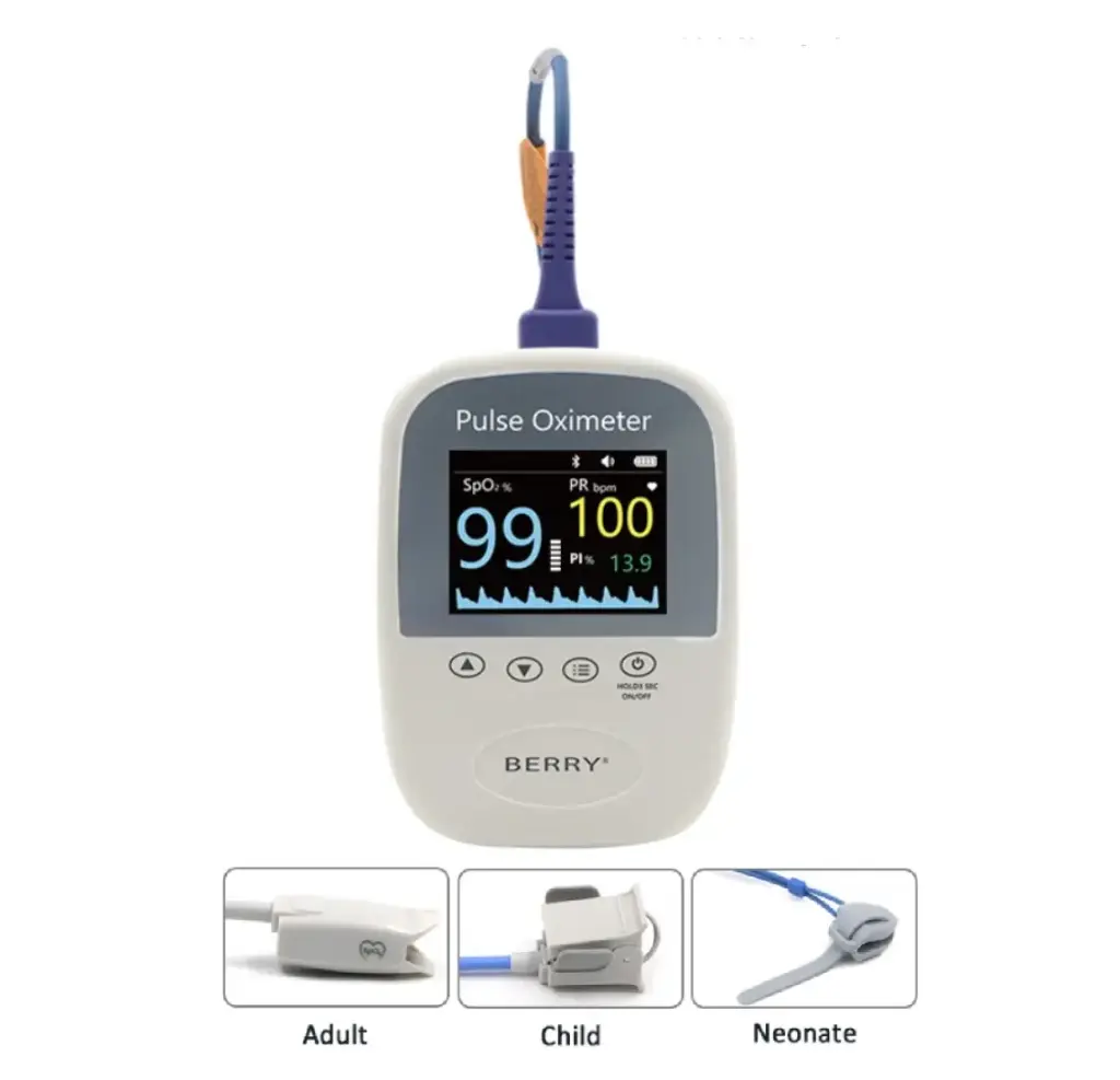 OXIMETRO LED BERRY MED CON SENSOR ADU. PED. NEONATAL