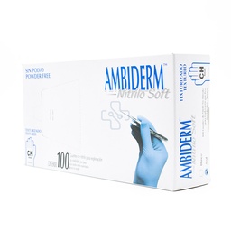 GUANTE AMBIDERM NITRILO AZUL CH. 100106032