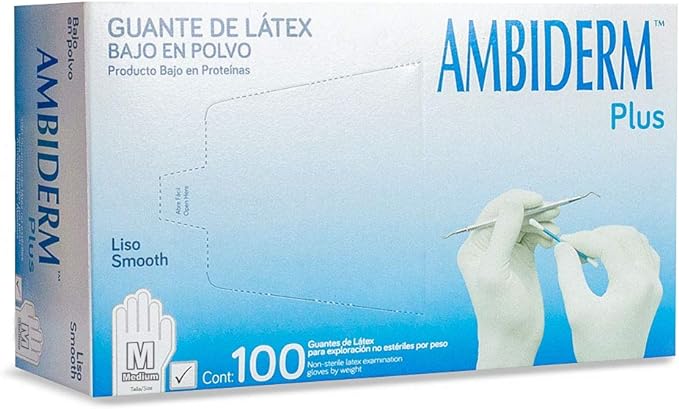 GUANTE AMBIDERM NO ESTERIL MED 100100023 100 PZS