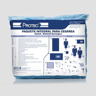 PAQUETE PROTEC 0817600 CESÁREA Y CIRUGÍA GENERAL SMS ESTÉRIL