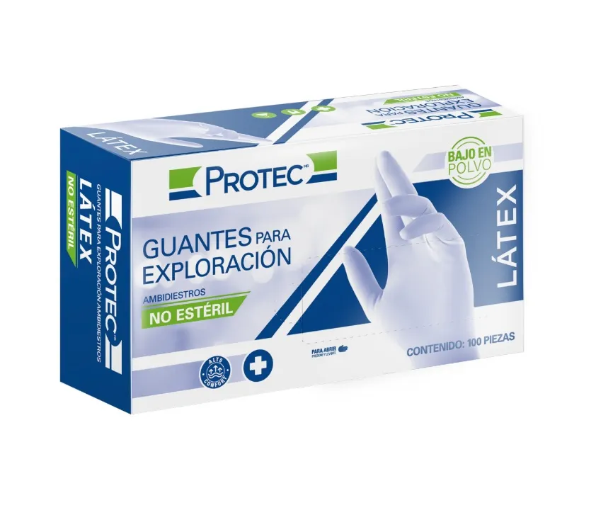GUANTE PROTEC LATEX NO ESTERIL EXP. MED. 0434100