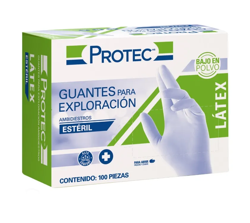 GUANTE PROTEC LATEX ESTERIL EXP. MED. 0435100
