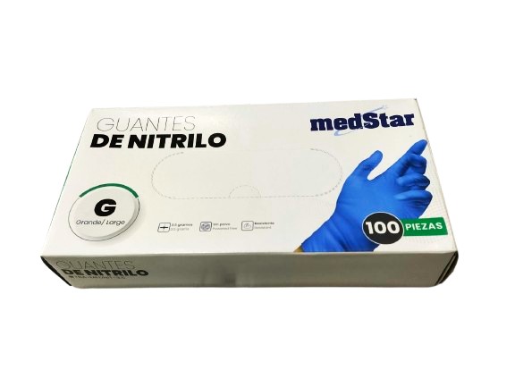 GUANTE DE NITRILO AZUL GDE. TBA-MEDNIT-3.5