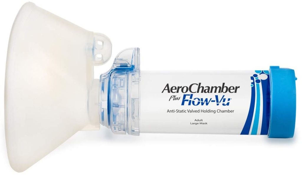AEROCHAMBER PLUS ADULTO AZUL FLOW-VU
