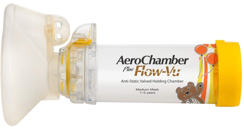 AEROCHAMBER PLUS INFANTIL AMARILLO FLOW-VU