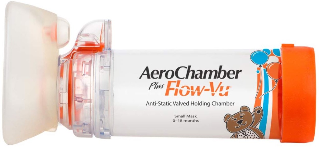 AEROCHAMBER PLUS LACTANTE NARANJA FLOW-VU
