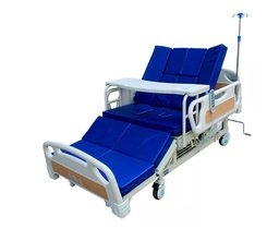 CAMA ELECTRICA CON COLCHÓN SPC2016 TIPO REPOSET 5 POSICIONES BARANDAL-MESA-PORTASUERO
