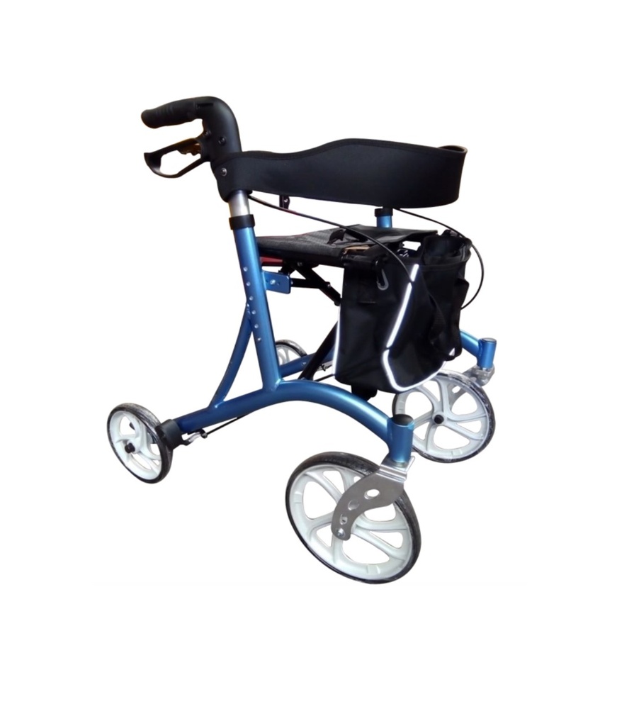 ANDADERA ROLLATOR EKO ER900101 AZUL DEPORTIVA DE ALUMINIO 