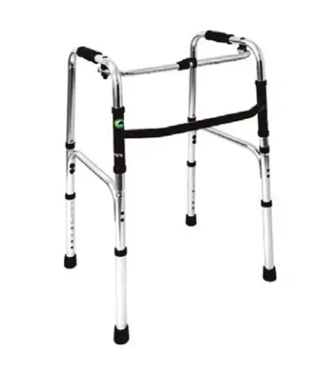 ANDADERA EKO EA100101 PLEGABLE PLATA DE ALUMINIO PULIDO