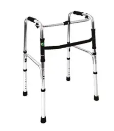 ANDADERA EKO EA100101 PLEGABLE PLATA DE ALUMINIO PULIDO