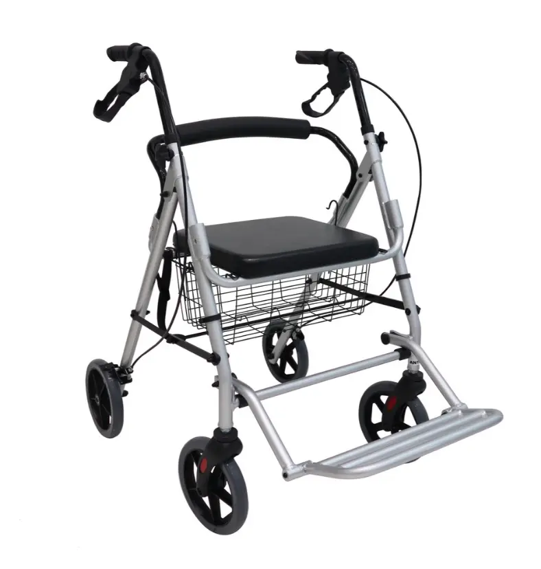 ANDADERA ROLLATOR HANDY AN10G DESCASA PIES Y CANASTA DE ALUMINIO