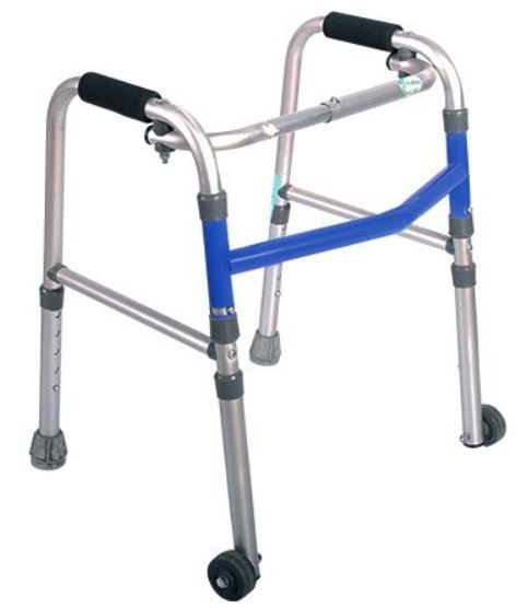 ANDADERA INFANTIL REACTIV R100023 AZUL CON RUEDAS PLEGABLE