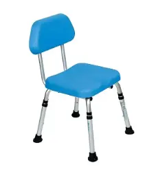 BANCO DUCHA R203131 AZUL CON RESPALDO