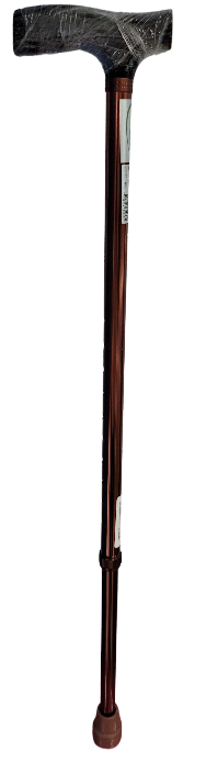 BASTON MOBICARE ALEMAN ECL07DE CAFÉ MANGO DE MADERA DE ALUMINIO