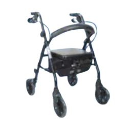 ANDADERA ROLLATOR SPECIAL BLACK CME-0491464 COMPACTA DE ACERO