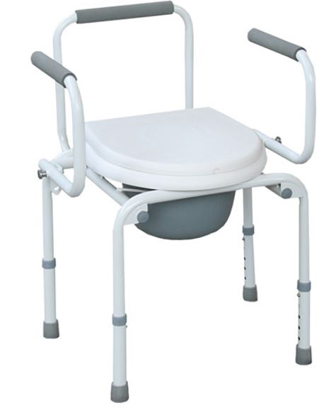 COMODO MOBICARE JLB13 BLANCO CON DESCANSA BRAZOS ABATIBLES DE ACERO