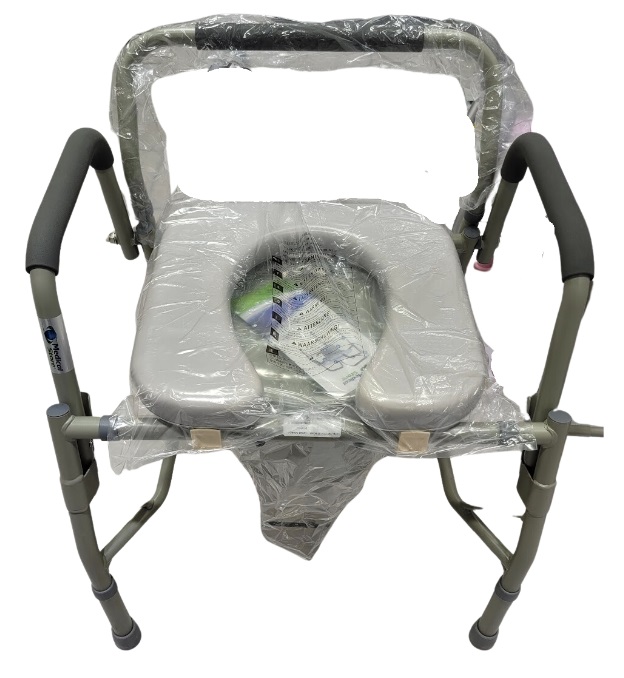 COMODO MEDICAL 11125PMS DE ACERO ABATIBLE TAPIZADO GRIS 130 KG DE SOPORTE