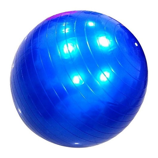 PELOTA GYM BALL PP-65 YOGA-PILATES AZUL 65 CM