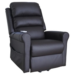 REPOSET RECLINABLE VINIPIEL CHOCOLATE SIST. DE MASAJE/CALOR   KH100101