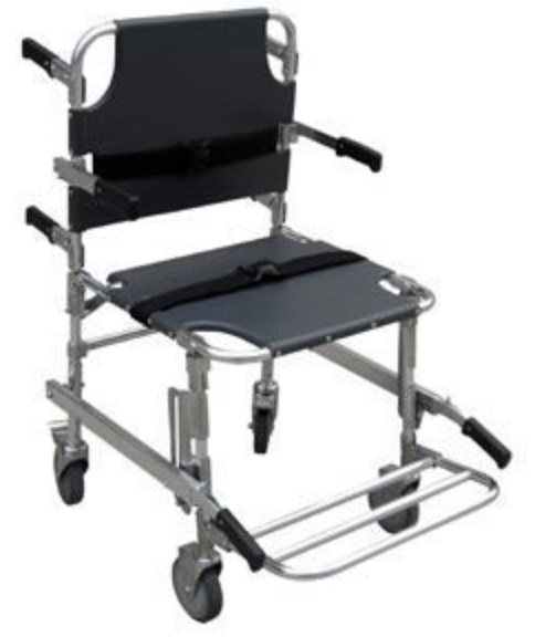 SILLA DE EMERGENCIA XIE-YXH-5C CON DESCANSABRAZOS-DESCANSAPIES PARA ESCALERA DE ALUMINIO SOPORTA 159