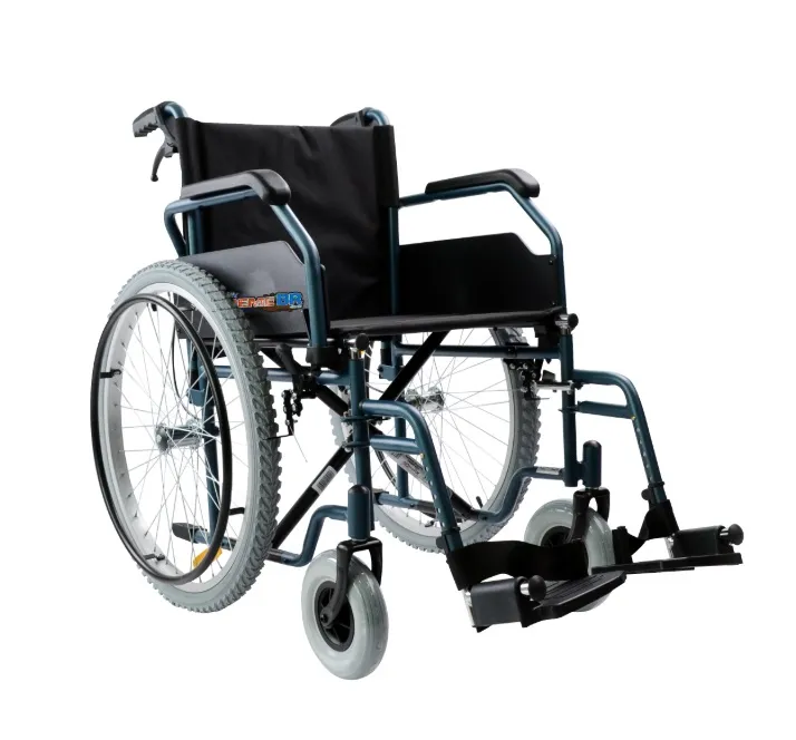 SILLA DE RUEDAS XTREME 18" R218210UL-TN CON DESCANSAPIES, AZUL ULTRAM DE ACERO FRENO RESP.